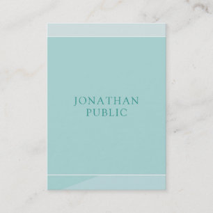 Modern Elegant Green Simple Template Professional Business Card