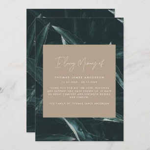 Modern elegant grief rememberance photo