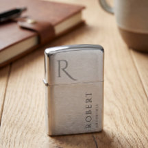 Modern Elegant Groomsmen Gift Monogrammed