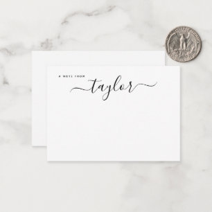 Modern Elegant Handwriting Script Name Minimalist Card