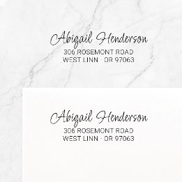 Modern Elegant Handwritten 10a | Return Address Self-inking Stamp