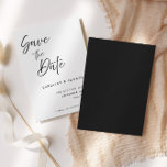 Modern Elegant Handwritten Script | Wedding Save The Date<br><div class="desc">An elegant handwritten script save the date wedding announcement.  This save the date card features an elegant script text with a simple minimalist black and white theme.  Customise the text with all the details for your special day.</div>