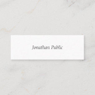 Modern Elegant Handwritten Simple Template Chic Mini Business Card