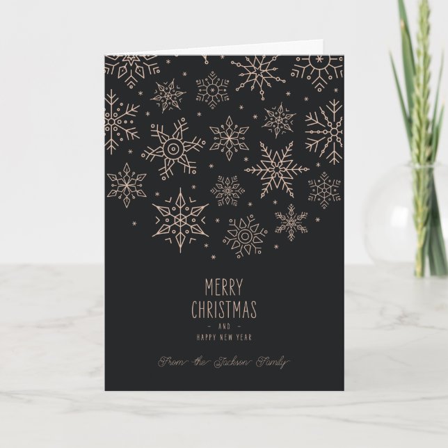 Modern Elegant Holiday Christmas Card (Front)