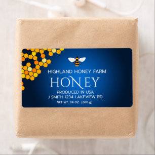 Modern Elegant Honey shipping labels