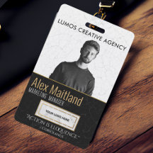 Modern Elegant ID Card Logo Quote
