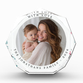 Modern Elegant Joyful Photo Holiday Block