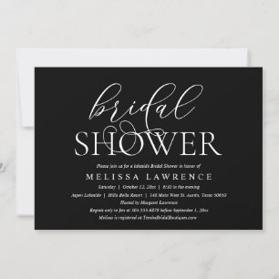 Modern Elegant Lakeside Bridal Shower Celebration Invitation