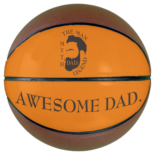 Modern Elegant Legendary Dad Father's Day Basketball (Front)