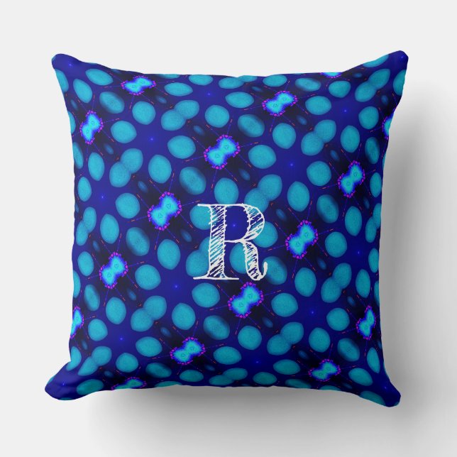 Modern_Elegant_LIGHT STAR_BLUE_NICE Throw Pillow (Front)