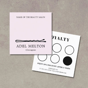 Modern Elegant Light White Hair Pin Salon Loyalty