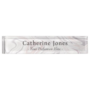 Modern Elegant Liquified Art Painting Nameplate