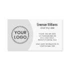 Modern elegant logo minimal white light grey