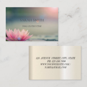Modern Elegant lotus flower Business Card