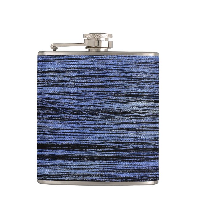 Modern Elegant Luxury Faux Glitter Hip Flask (Front)