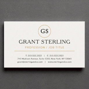 Modern Elegant Luxury Minimalist Professional Business Card