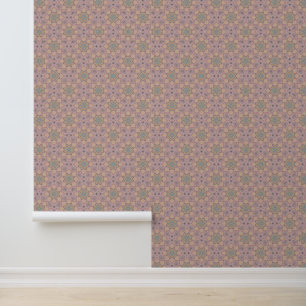 Modern Elegant Mandala Floral Pattern Pink Wallpaper
