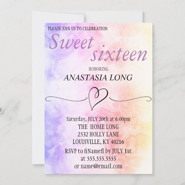 Modern, Elegant  Marble Save The Date (Front)