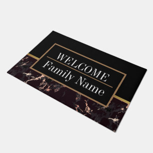 Modern Elegant Marble Welcome Doormat
