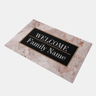 Modern Elegant Marble Welcome Doormat