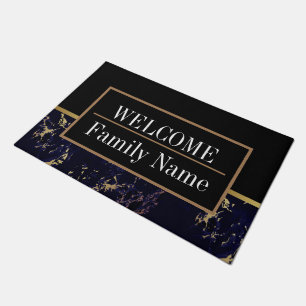 Modern Elegant Marble Welcome Doormat