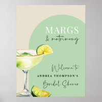Modern Elegant Margs and Matrimony Bridal Shower