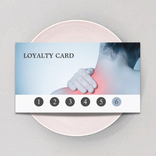 Modern Elegant Massage Therapist Loyalty Card