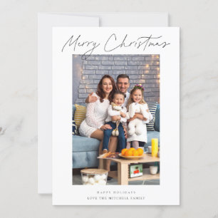 Modern & Elegant Merry Christmas Photo
