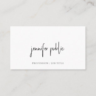 Modern Elegant Minimal Design Template Typography Business Card