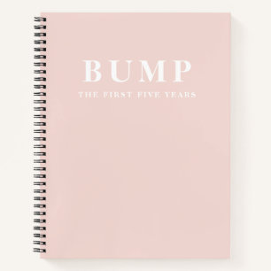 Modern Elegant Minimal Pastel Pink Mother Gift Notebook