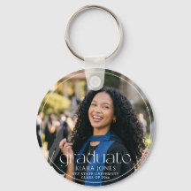 Modern Elegant Minimal Photo Graduation Keepsake