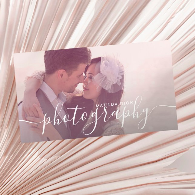 Modern elegant minimal & simple photography business card (Creator Uploaded)