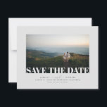 Modern Elegant Minimalist Grey Save the Date Photo<br><div class="desc">Elegant minimalist soft grey save the date photo cards</div>