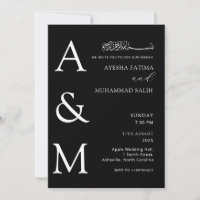 Modern Elegant Minimalist Islamic Nikkah Wedding