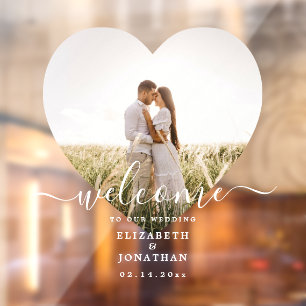 Modern Elegant Minimalist Photo Wedding Welcome