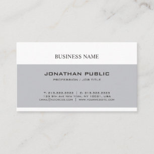 Modern Elegant Minimalist Professional Design Business Card