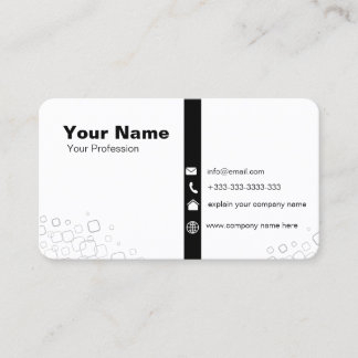 Modern Elegant Minimalist Professional Plain Busin Business Card