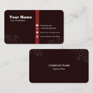 Modern Elegant Minimalist Professional Plain Busin Business Card