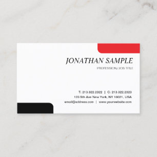 Modern Elegant Minimalist Professional Plain Business Card