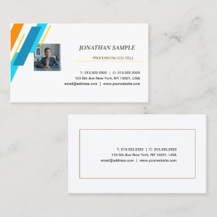 Modern Elegant Minimalist Professional Plain Business Card