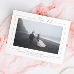 Modern Elegant Minimalist Save the Date Photo<br><div class="desc">Elegant minimalist save the date photo cards</div>