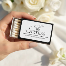 Modern Elegant Minimalist Wedding Favours
