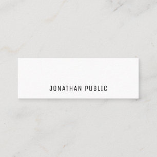 Modern Elegant Minimalistic Professional Template Mini Business Card