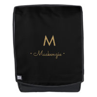 Modern Elegant Monogram Gold Script