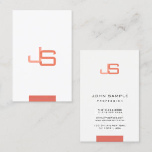 Modern Elegant Monogram Trendy Template Business Card