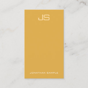 Modern Elegant Monogram Vertical Template Trendy Business Card