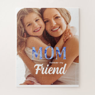 Modern Elegant Mother’s Day  Forever  my Friend Jigsaw Puzzle