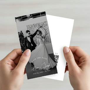 Modern Elegant Names Old Money Wedding Photo Save The Date