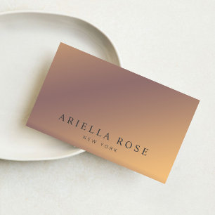 Modern Elegant Ombre Professional Minimal Business Card