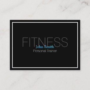 Modern Elegant Personal Fitness Trainer Business Card